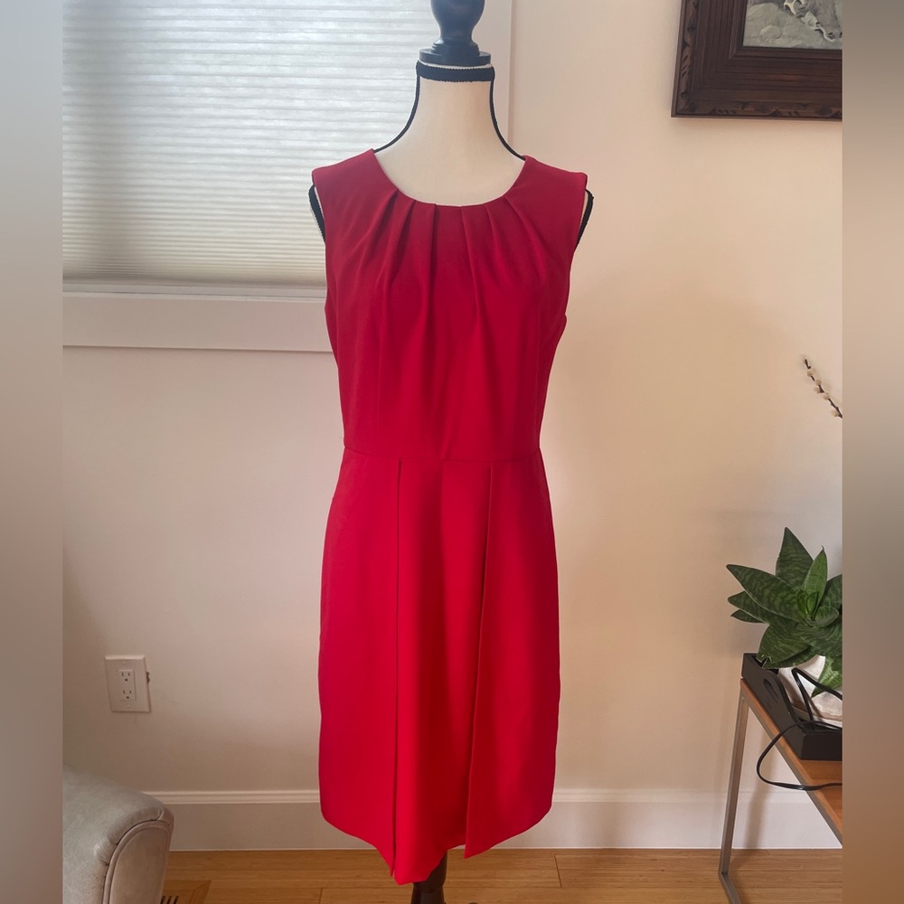CALVIN KLEIN Red Dress size 6